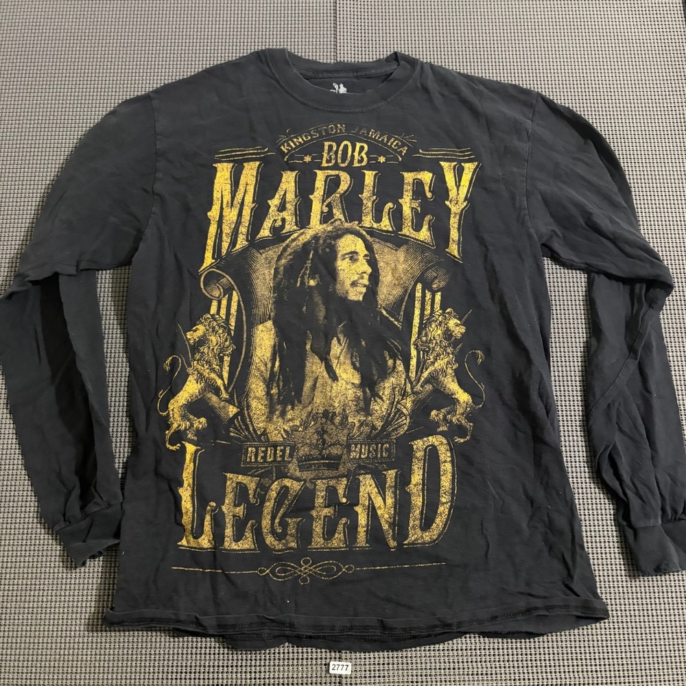 Zion Rootswear Bob Marley Legend Long-Sleeve T-Shirt Black M